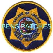 ILLINOIS,JEROME POLICE HAT PATCH 2_wm